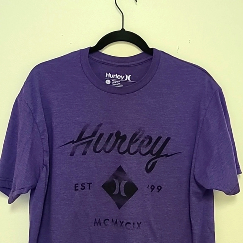 Hurley Heathered Purple Logo Tee